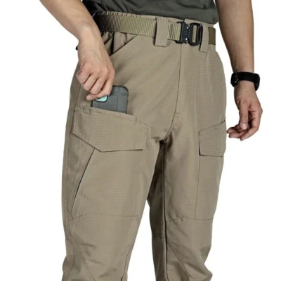 US Men Tactical Cargo Pants Soldier Straight-fit Work Combat Trousers Outdoor A - Image 1 of 4