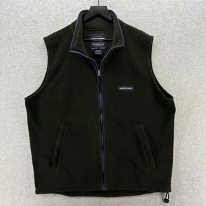 Abercrombie Fitch Fleece Vest Mens Size XL Green Sleeveless Full Zip VTG Y2K - Picture 1 of 11