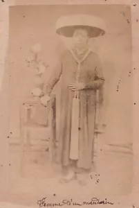 Vietnamese lady CDV by PUN-KY Photographer Saigon Indochina / Hong-Kong China - Picture 1 of 2