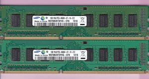 2GB 2x1GB PC3-8500 Samsung M378B2873FHS-CF8 DDR3-1066 Desktop Ram Memory Kit - Picture 1 of 2