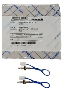 (2-PACK) NEW Navien 30008366A Thermistor (Blue Wire) - Picture 1 of 5