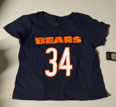Camiseta azul Nike Chicago Bears Walter Payton #34 niño talla 2T Foto 1 de 3