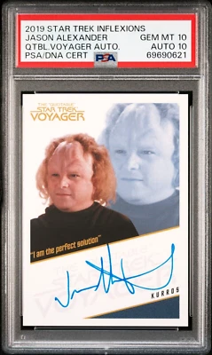 PSA 10 Auto 10 Jason Alexander 2019 Star Trek Signed On Card Autograph Seinfeld - Image 1 of 2