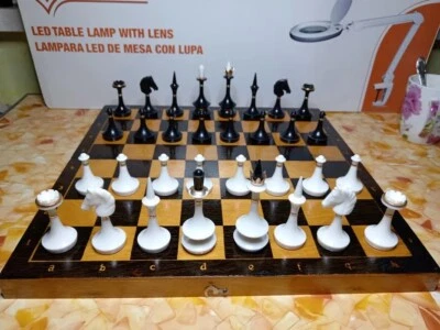 Raro Juego de Ajedrez Olímpico Años 80 Vintage URSS Soviética Foto 1 de 4