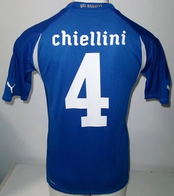 CHIELLINI camiseta auténtica Puma específica jugador Mundial 2010 maglia ITALIA - Imagen 1 de 4