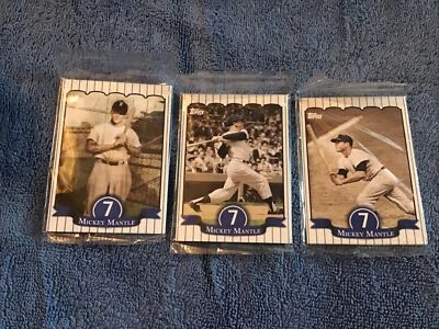 MICKEY MANTLE / 2007 TOPPS UPDATE "A LIFE IN BASEBALL 3 SEALED (3) CARD PACKS - Image 1 of 2