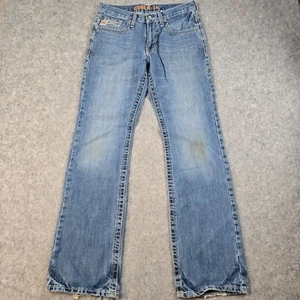 Cinch Jeans Uomo 30x34 Blu Western Gamba Dritta Etichetta Bianca Abbigliamento da Lavoro Cowboy - Foto 1 di 13