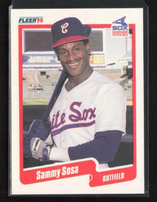 Fleer #548 1990 Sammy Sosa Chicago White Sox novato radiocontrol casi nuevo Foto 1 de 2