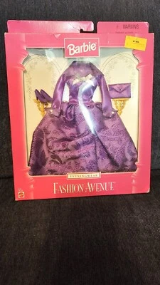 Vestido longo Barbie 1997 Fashion Avenue Evening Wear roxo novo na caixa #18120 vintage - Imagem 1 de 2