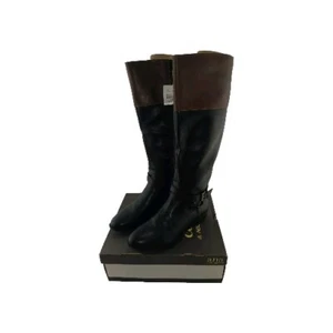 A.N.A womens TORRANCE zip knee high boots shoe sizes 7 M & 9 M black cognac NEW - Picture 1 of 6