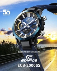 CASIO Edifice Sospensione ECB-2000SS-2AJR 50TH ANNIVERSARY LIMITED Watch Gift - Picture 1 of 6