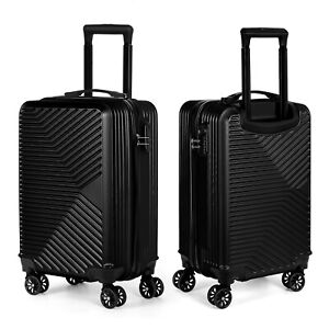 20in Carry-on Luggage Lightweight Hard-Shell Travel Suitcase with Spinner Wheels