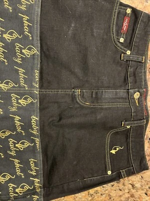 VINTAGE Y2K Phat Baby Jean Shorts Size 11 - Image 1 of 4