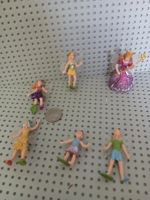 Safari Ltd.   Winged Fairy  6 pc  Lot cake topper - Image 1 of 2