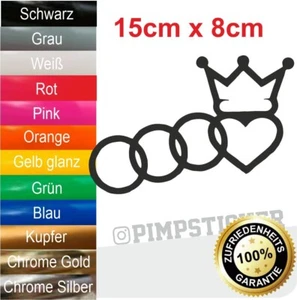 2 Auto Aufkleber Audi Lover Turbo Tuning Sticker RACE Styling Tiefergelegt JDM - Picture 1 of 5