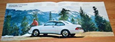 1987 MERCURY TOPAZ GS ORIGINAL DEALER FOLDOUT POSTER ADVERTISEMENT PRINT AD 87 - Image 1 of 2
