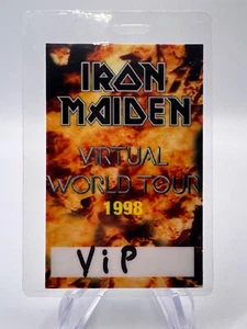 IRON MAIDEN Virtual World Tour '98 VIP Backstage Laminate PERRI Heavy Metal - Picture 1 of 6