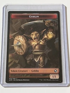 Goblin 12 / Dungeon of Mad Mage 20 Double Token MTG AFR 2021 MT 9.0 + Non Foil - Picture 1 of 11