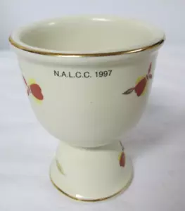 Hall Jewel Tea Autumn Leaf Collectible Double Egg Cup 1997 NALCC - Picture 1 of 5