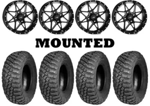 Kit 4 BFGoodrich Mud Terrain KM3 28x9-14/28x11-14 on ITP Tornado Matte Black POL - Picture 1 of 5