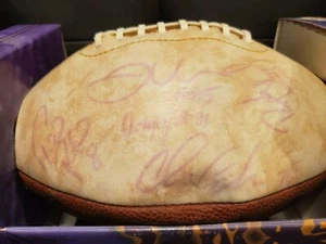 Minnesota Vikings Football handsigniert von Todd Bouman Jim Kleinsasser Don Morgan - Bild 1 von 4