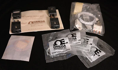 OMEGA ENGINEERING TEMPERATURE KIT RTD-860 SENSOR, ADL-2 NUTS, CONNECTOR, WIRING - Image 1 of 4
