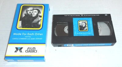 Made For Each Other VHS Carole Lombard, James Stewart Black & White (1981) Foto 1 de 3