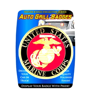 INSIGNIA PARRILLA COCHE -UNITED STATES MARINE CORPS- 3" (6104)  - Imagen 1 de 1