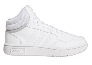 SCARPE SNEAKERS RAGAZZO ADIDAS HOOPS 30 GW0401 ECOPELLE BIANCO ORIGINALE AI 2023 - Picture 1 of 7