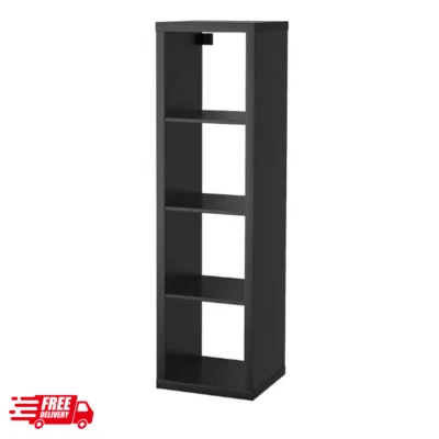 IKEA Kallax Bücherregal 42x39x147 Aufbewahrung Wandregal Raumteiler Schwarzbraun - Bild 1 von 4