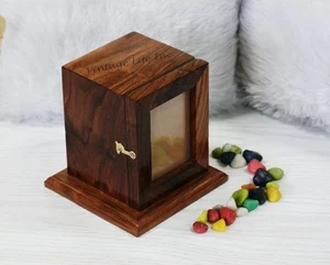 Photo Box Pet Cremation Urn, Personalized Cremation Urns for Ashes, Pet Memorial - Picture 1 of 9
