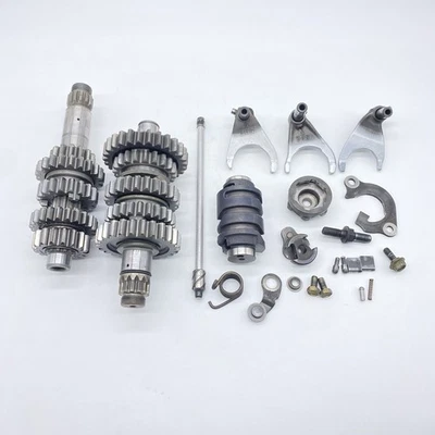 1998-1999 OEM YAMAHA YZ400F YZ 400F Transmission Main Shaft Gear Shift Drum Fork - Image 1 of 4