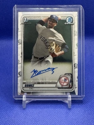 Yoendrys Gomez 2020 Bowman Chrome Prospect Auto Autograph #CPA-YG - Yankees  - Image 1 of 2