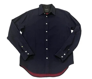 Camisa Rag & Bone New York Para Hombre Calce 2 Azul Marino Oscuro Talla Mediana 100% Algodón - Imagen 1 de 8