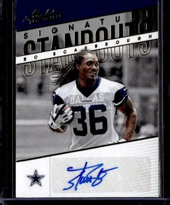 2018 Panini Absolute Football Signature Standouts Bo Scarbrough #SS-BS - Image 1 of 2