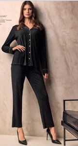 Lormar Pigiama Donna Manica Lunga Viscosa 653869 - Imagen 1 de 2