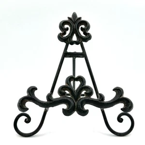 Elegante verzierte Gusseisen dekorative Tischplatte Display Staffelei 9 x 8,5 Zoll - Bild 1 von 12