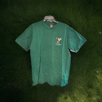 Camiseta Vintage Años 90 Disney Hilton Head Mickey Unlimited Mouse Golf Verde Talla L Foto 1 de 4