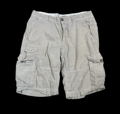 Pantalones Cortos Carga Hebilla Negros Para Hombre 32 100% Algodón 11" Entrepierna Caqui Ligeros Foto 1 de 4