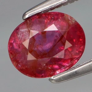 Zafiro Tanzania buen brillo 1,42 quilates color deslumbrante rosa natural SIN CALEFACCIÓN - Imagen 1 de 4