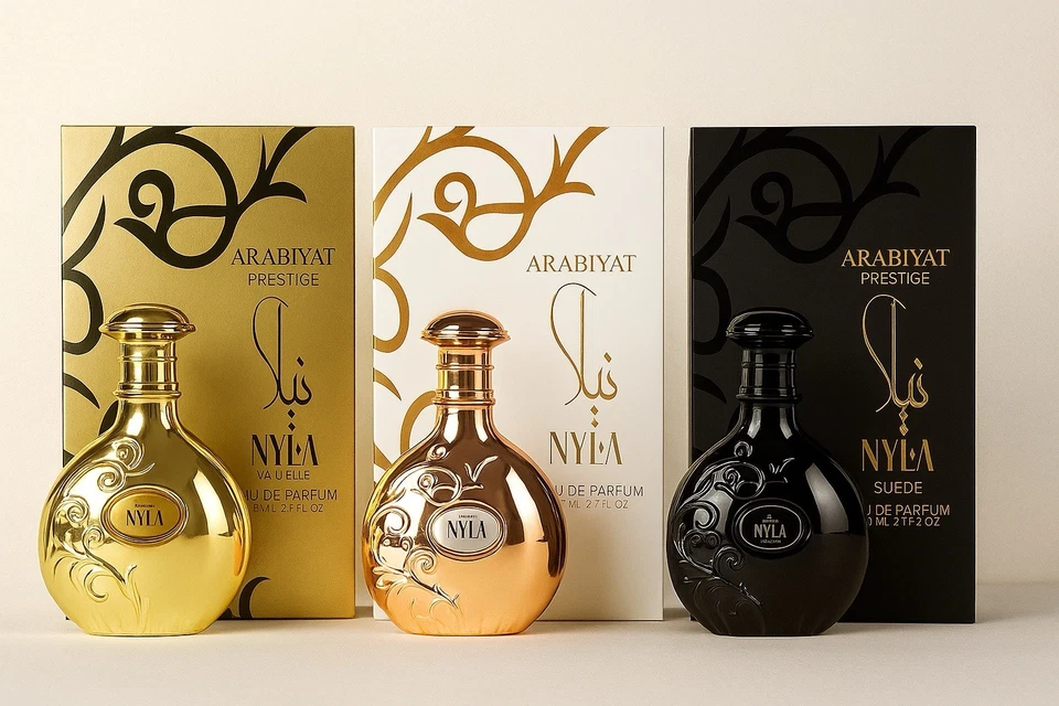 Camurça ARABIYAT PRESTIGE NYLA & NYLA VANI-ELLE & NYLA 2,7 Oz/80 ml ORIGINAL UAE - Imagem 1 de 1