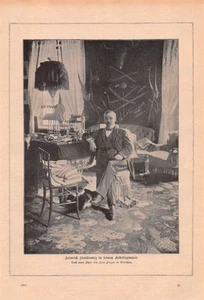 Heinrich Sienkiewicz in studio - 1900 - ripresa storica ~22x32cm - Foto 1 di 1