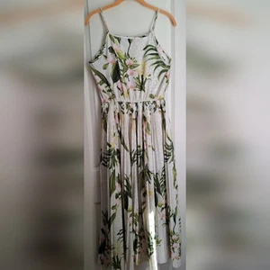 Gabrielle Miles Maxikleid Blumen Gr. S TROPICAL Print HAWAII Sommer Kreuzfahrt - Bild 1 von 9