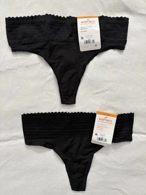 NUEVO Tanga de Encaje Warners No Pinching No Problems Rx5101J Para Mujer Talla Pequeña 2 Pares Foto 1 de 4