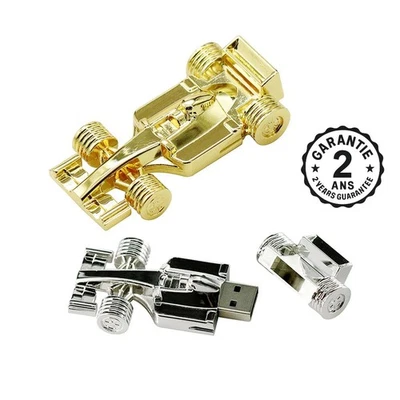 Clé USB 2.0 Voiture F1 Formule 1 Course Métal 256 128 64 32 16 8 4 Go PC Mac - Photo 1/4