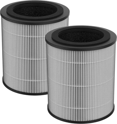 Filtro de aire para el hogar compatible con JF 100 2 PK True HEPA + carbón activado Foto 1 de 4