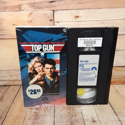 Top Gun VHS Used Tom Cruise Kelly McGillis Action Drama Paramount 1986 - Imagem 1 de 4