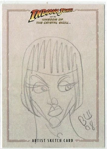 Indiana Jones and the Kingdom of the Crystal Skull Sketch  1/1 Brent Woodside - Picture 1 of 4