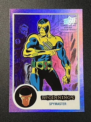 Marvel Beginnings Vol. Serie 2 2 FLIPPED FX PÚRPURA FFX117 Spymaster /10 SSP  Foto 1 de 2