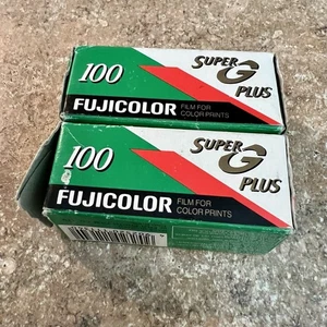 RARE 2 Rolls Fujicolor Super G Plus 100 ISO 120 Film EXPIRED 1997 - Picture 1 of 3